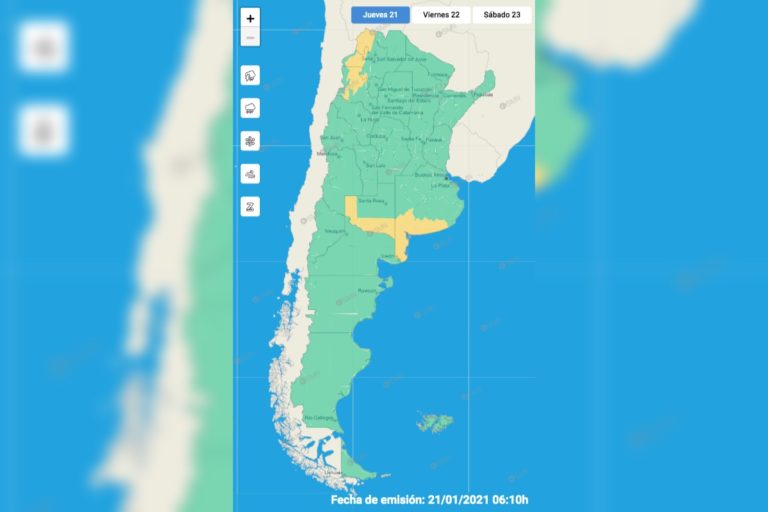 Alerta por viento con ráfagas de hasta 80 km/h para el sur de La Pampa