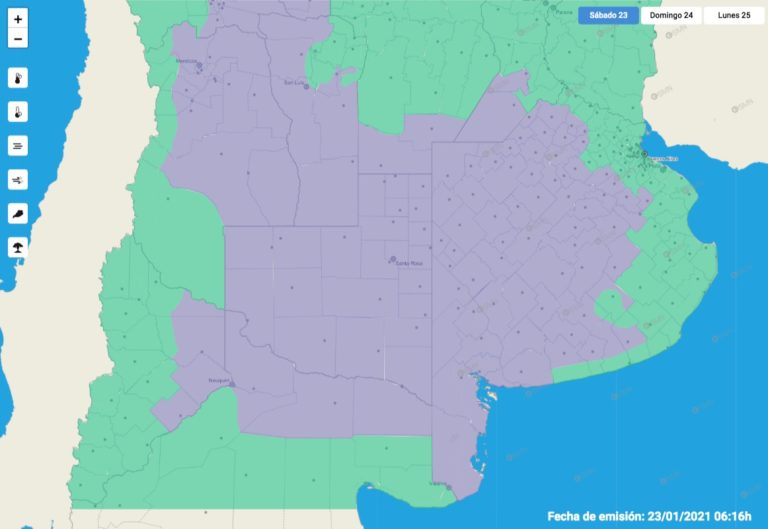 Advertencia por altas temperaturas en todo el territorio pampeano para hoy y el domingo