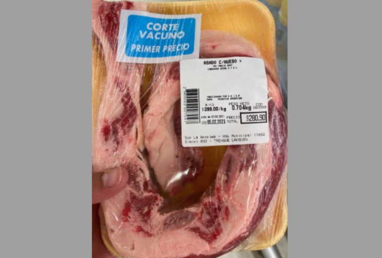 Las imágenes de carne a “precios populares” que difundió El Dipy y generaron indignación en las redes sociales