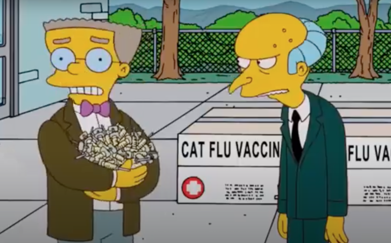 La escena de Los Simpson que es furor en las redes por el escándalo de los vacunados VIP