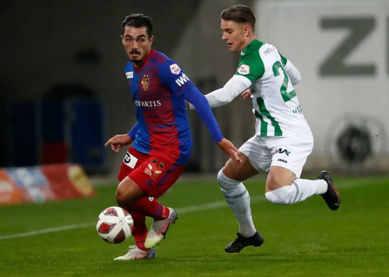 Matías Palacios debutó como titular en la dura derrota del Basel FC