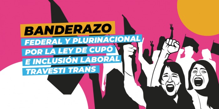 Hoy por la tarde habrá “banderazo” por la ley de cupo e inclusión laboral travesti-trans en General Pico y Santa Rosa