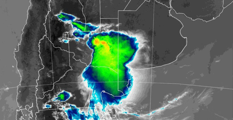 Siete avisos a corto plazo por tormentas fuertes con ráfagas y ocasional caída de granizo para La Pampa