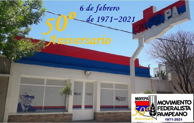 Celebran los 50 años de la fundación del Movimiento Federalista Pampeano