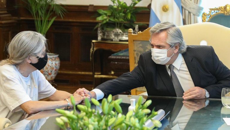 El presidente Alberto Fernández se reunió con los padres de Ursula Bahillo, la joven de 18 años víctima de femicidio