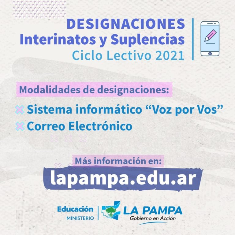 Cronograma de Designaciones, Interinatos y Suplencias para el miércoles 24 de febrero