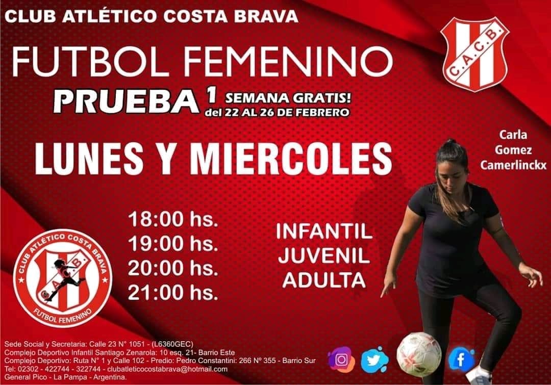 Hoy empiezan las clases de fútbol femenino en Costa Brava