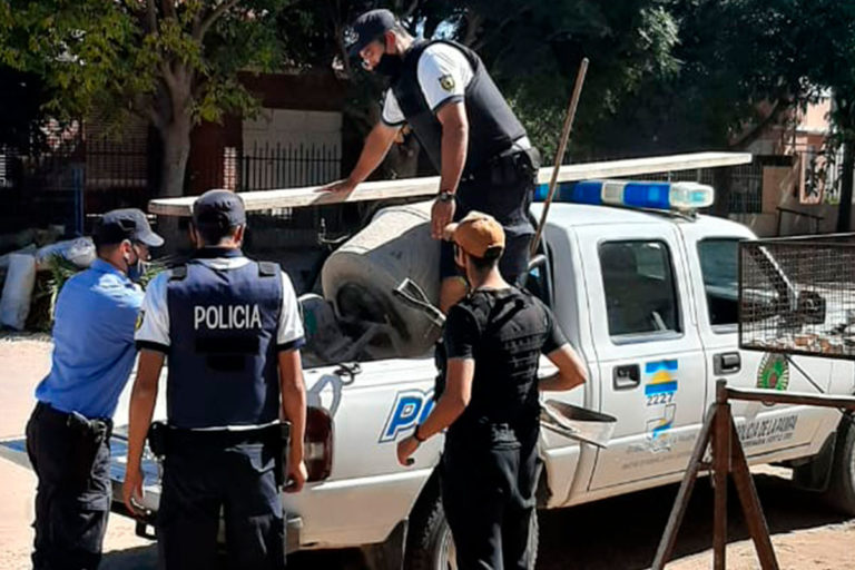 Tras dos allanamientos la policía recuperó muchas herramientas de albañilería robadas en Speluzzi