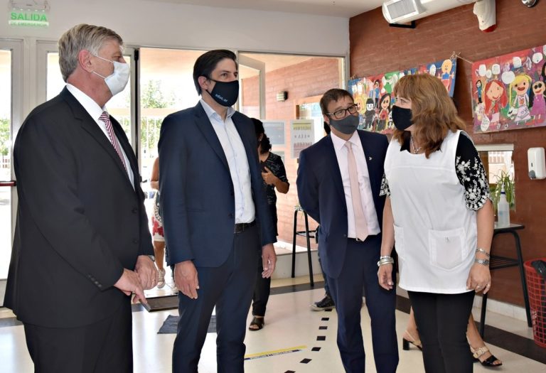 Los jardines de infantes de las escuelas N° 111, 26 y 57 de General Pico forman parte de las obras que el ministro Trotta anunció por casi $1.000 millones para La Pampa