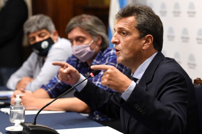 Sergio Massa se reunió con Pablo Moyano y el Frente Sindical para analizar el proyecto de alivio fiscal de Ganancias