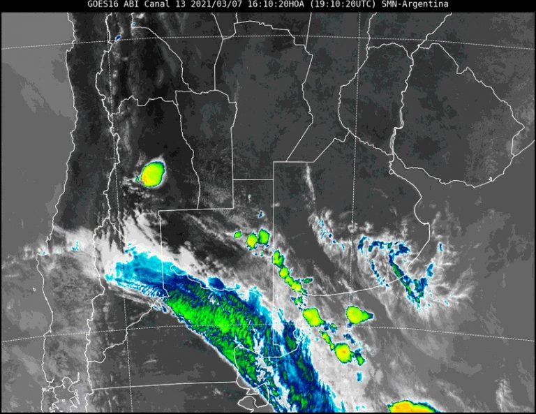 Aviso a corto plazo por tormentas fuertes con lluvias intensas para La Pampa
