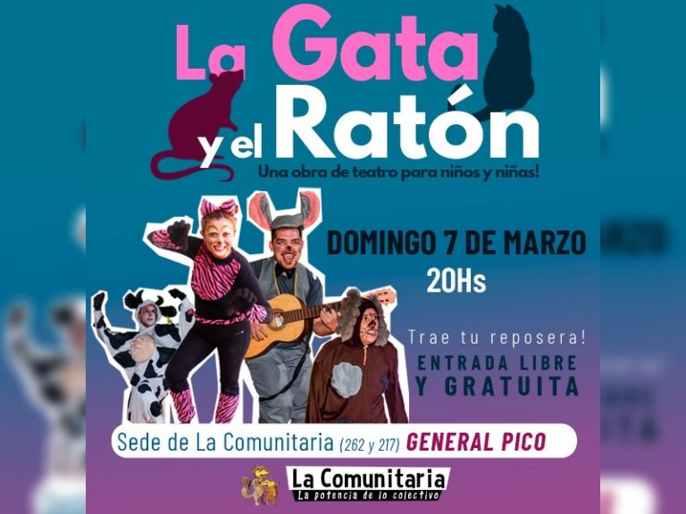 Este domingo habrá teatro gratuito y al aire libre en La Comunitaria