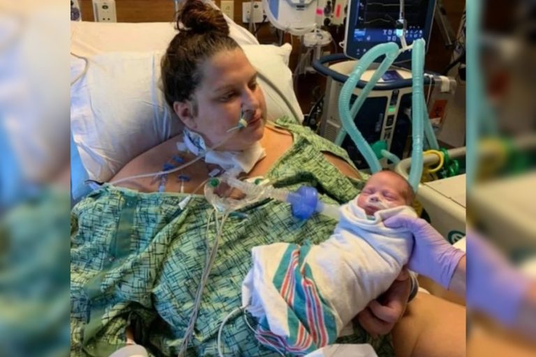 Estados Unidos: entra en coma por coronavirus y cuando despierta tiene un bebé de un mes