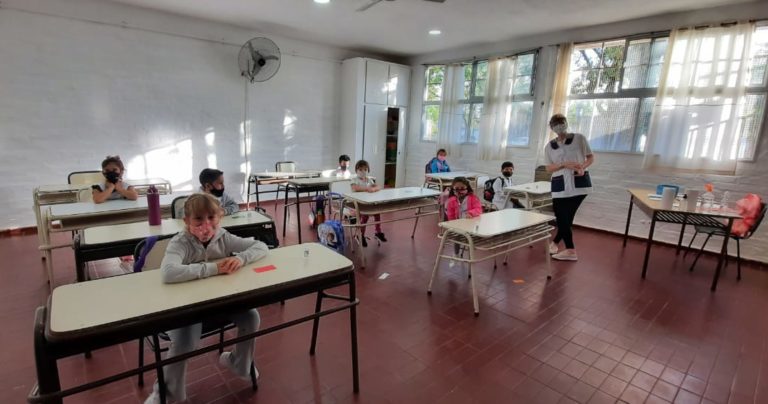 El 48% de los alumnos de la matrícula total de las escuelas de La Pampa ya tuvo clases presenciales