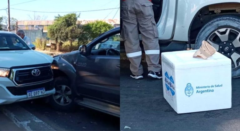 Escándalo en Corrientes: El ministro de Salud llevaba vacunas sin protocolo y chocó en su camioneta particular