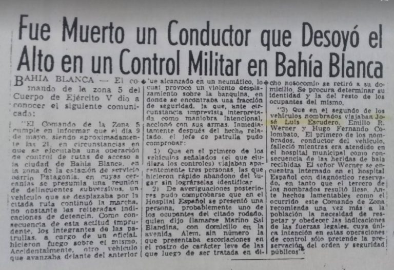 El pampeano acribillado en la dictadura junto al dueño del Molino Werner