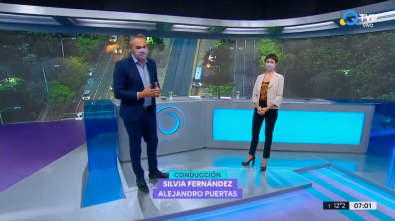 Segunda ola de coronavirus: conductores y periodistas comienzan a usar barbijo en la TV Pública