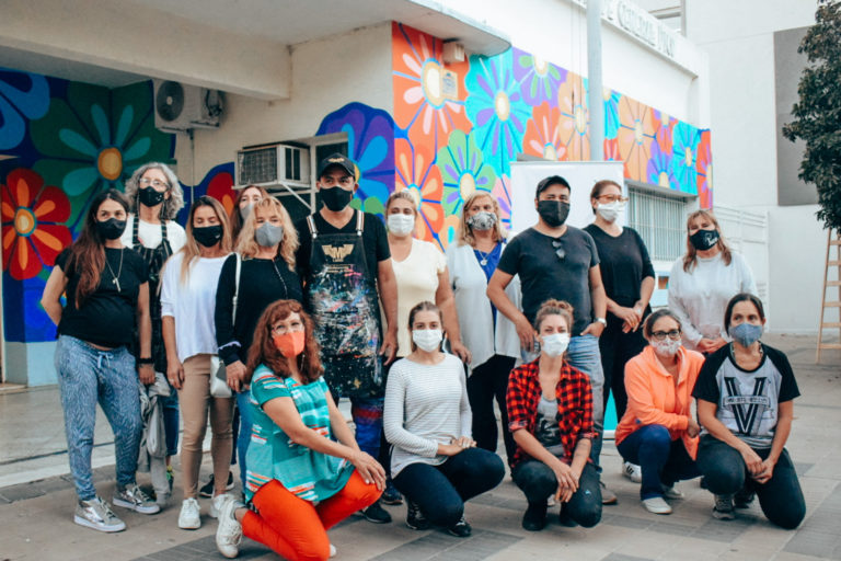 Se hizo realidad el mural de Mario Lange en General Pico