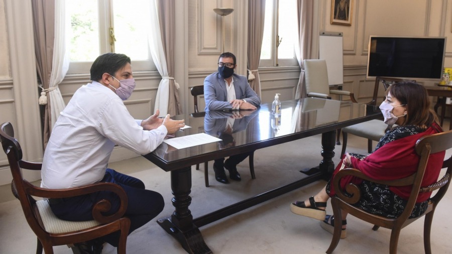 Nicolás Trotta recibió al ministro Pablo Maccione para hablar de la realidad educativa de La Pampa