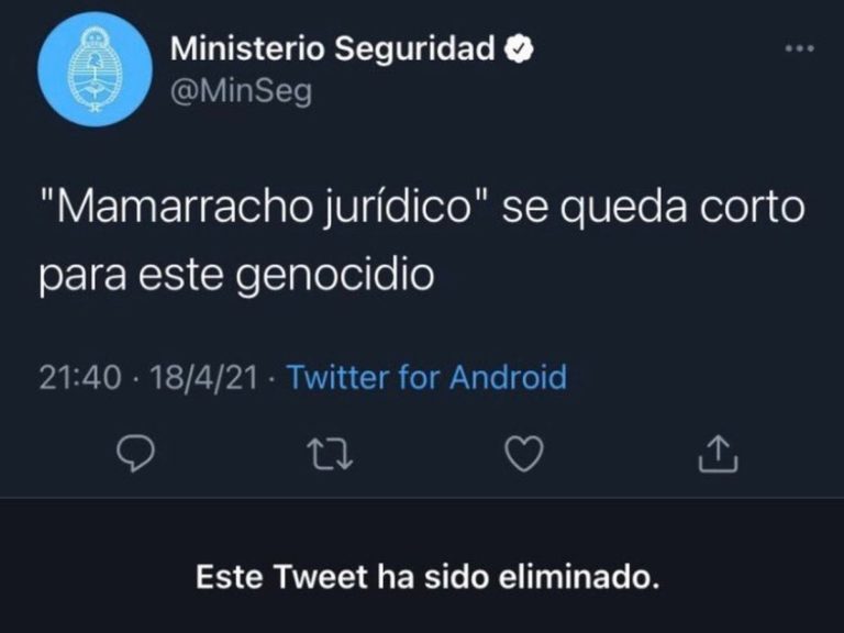 Por error, el Ministerio de Seguridad publicó un tuit sobre las clases en CABA, que luego fue borrado