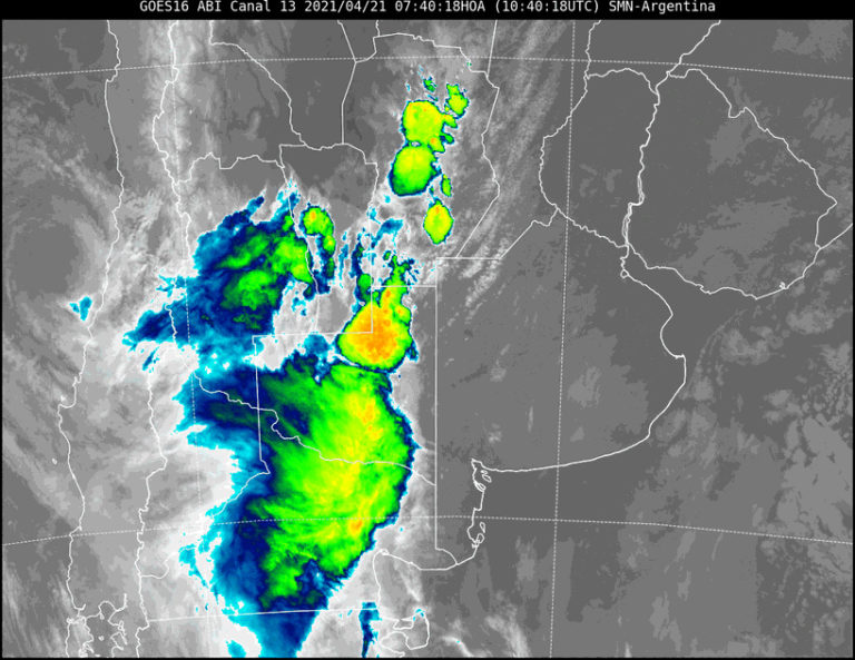Emiten un alerta a corto plazo para General Pico, Santa Rosa y varias localidades por tormentas intensas y ocasional caída de granizo