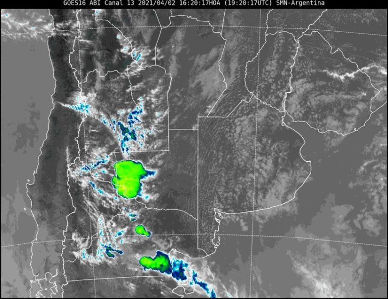 Avisos a corto plazo por tormentas fuertes con ráfagas y ocasional caída de granizo para el oeste de La Pampa