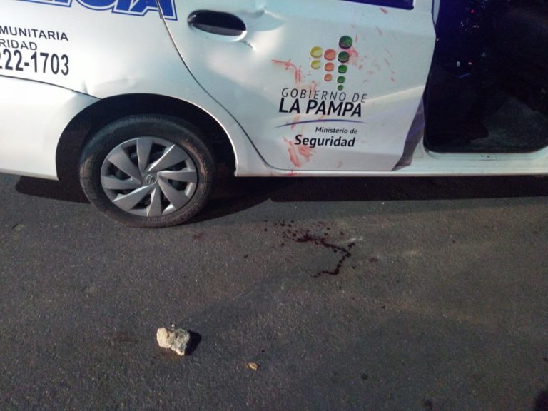 General Pico: Persecución en la madrugada dejó como saldo a un policía en observación y dos demorados