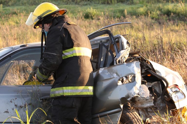Choque y vuelco a solo 40 metros del lugar del fatal accidente ocurrido en el día de ayer