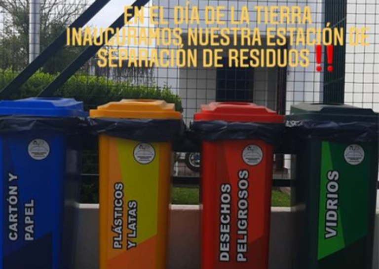 “Día de la Tierra”: La biblioteca de Intendente Alvear emplazó una estación de contenedores ecológicos