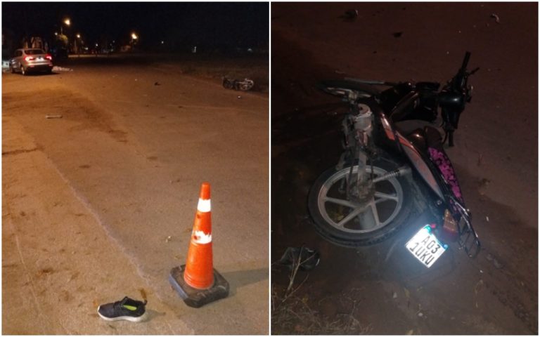 Madrugada fatal en Santa Rosa: murió un motociclista de 27 años
