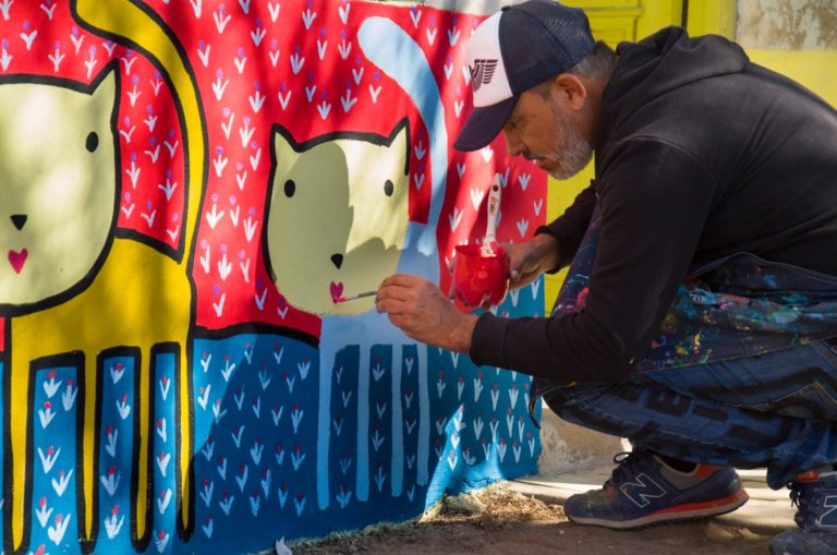 El artista plástico Mario Lange pintará la fachada del ex comedor municipal en General Pico