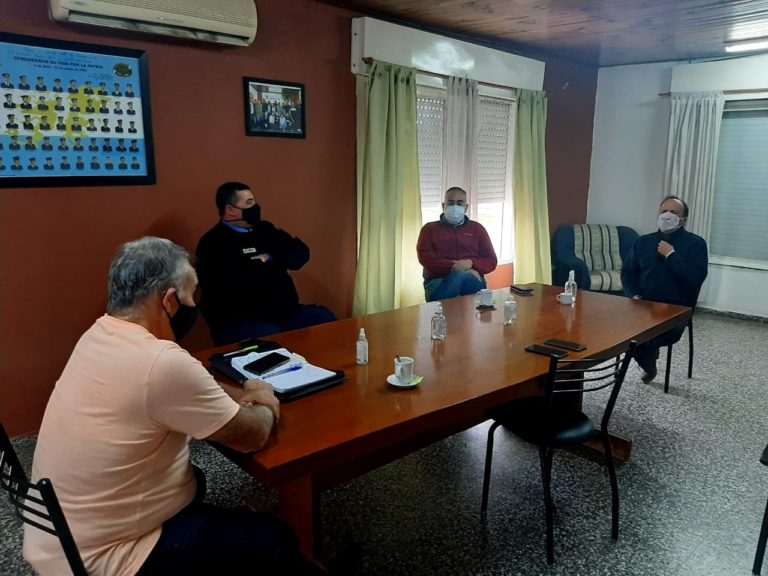 Seguridad mantuvo encuentros de trabajo en La Maruja y Realicó