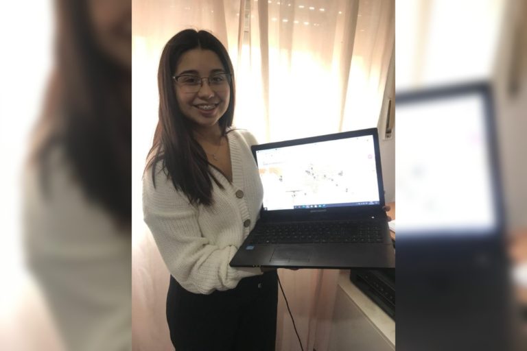 Valentina Paz, la joven piquense que obtuvo una beca para participar en un intercambio cultural virtual con jóvenes de más de 20 países