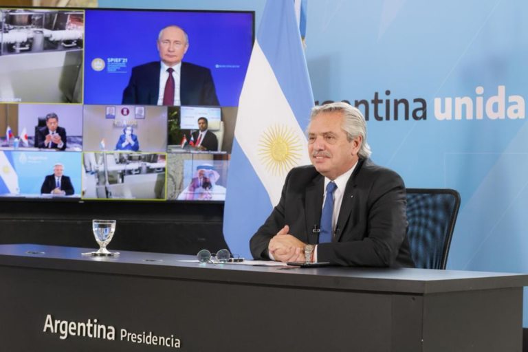Alberto Fernández y Vladímir Putin anunciaron el inicio de la producción de la vacuna Sputnik V en Argentina