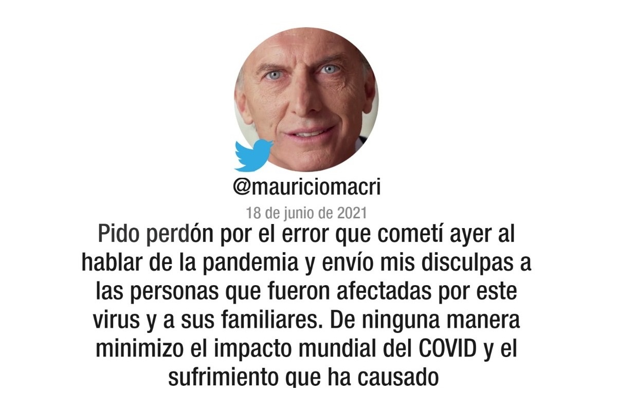 Mauricio Macri pidió perdón por decir que el Coronavirus “es una gripe un poco más grave”