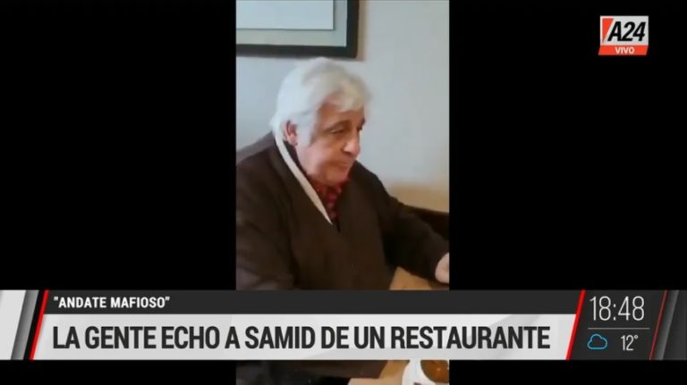 La respuesta de Samid tras ser escrachado en un bodegón: “Estaba trabajando”