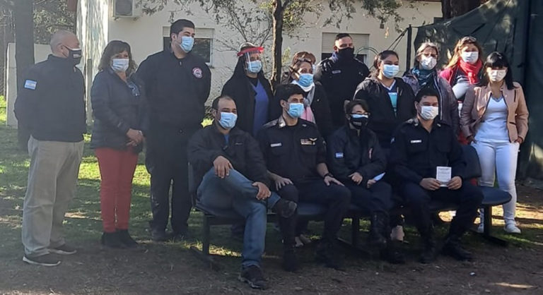 ¡GRANDES NOTICIAS!: Bomberos Voluntarios comenzaron a vacunarse contra el COVID-19 en General Pico