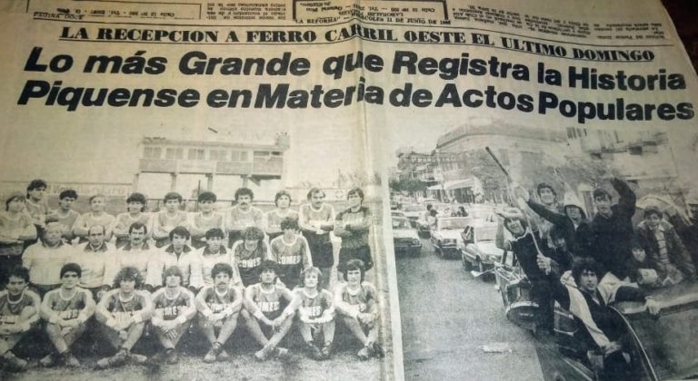 RECUERDO HISTÓRICO: Hoy se cumplen 35 años del ascenso de Ferro de Pico al Nacional B