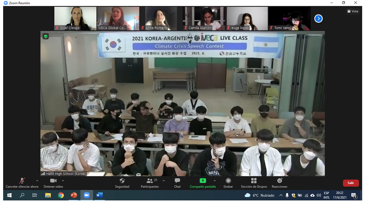 Finalizó “Comunicar sin fronteras”, el intercambio virtual de culturas entre alumnos del colegio Santa Inés y estudiantes de Corea del Sur