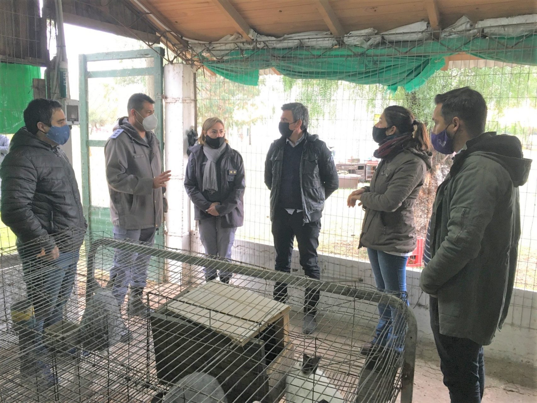 Funcionarios visitaron el campo laboral del Instituto Correccional Abierto