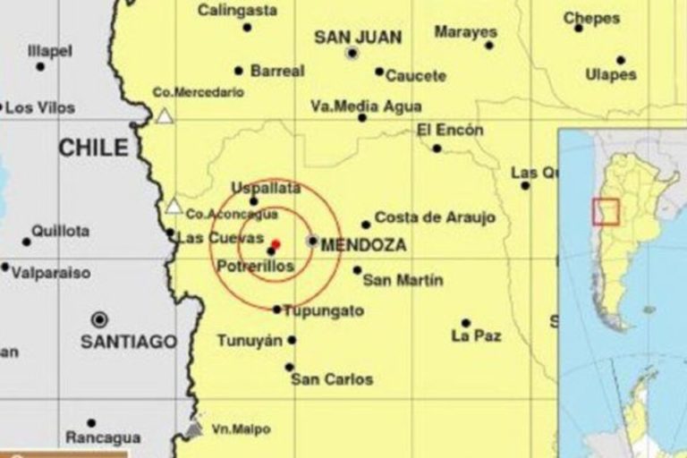 Se registró un sismo de magnitud 4.0 en Mendoza
