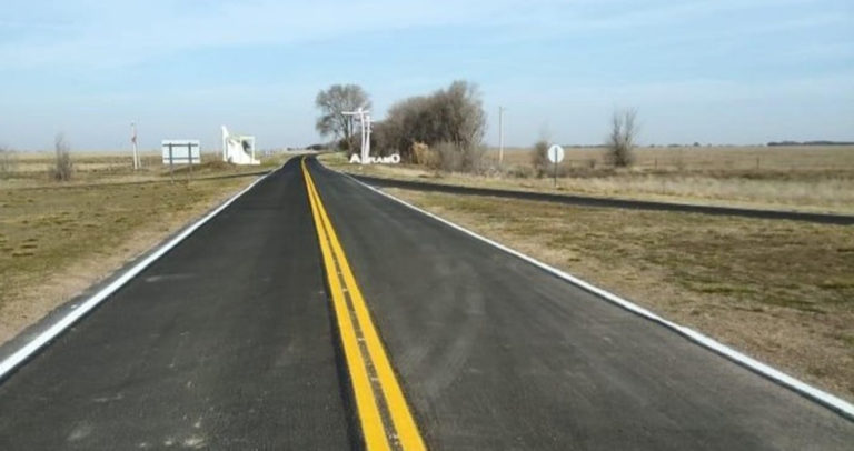 Culminaron las obras de repavimentación en el acceso a la localidad de Abramo