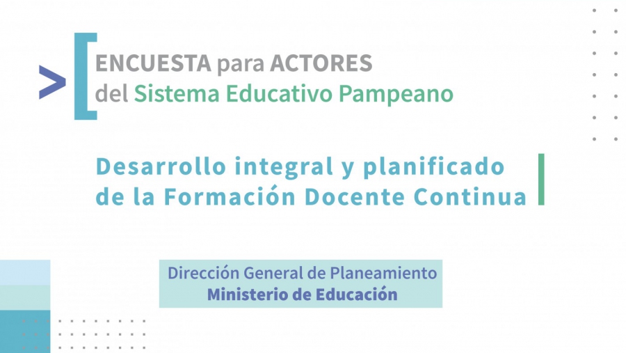 La Pampa: Educación inició un proceso de consulta masiva sobre formación docente continua