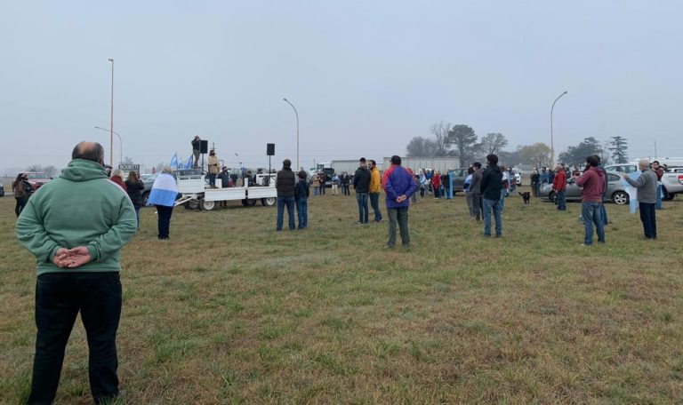 Al igual que en San Nicolás, en General Pico hubo un fuerte reclamo del sector agropecuario contra el Gobierno: “Se empecinan en destruir todo”