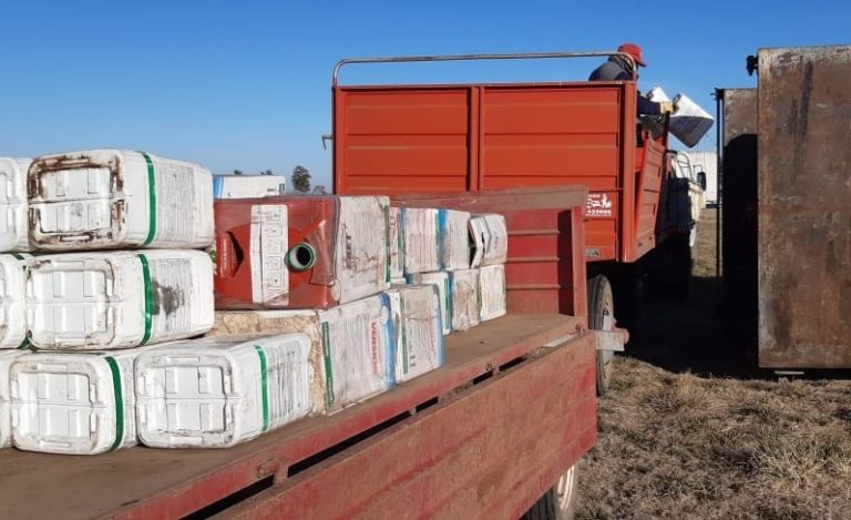 Avanza la campaña de recolección de envases vacíos de plaguicidas en Intendente Alvear