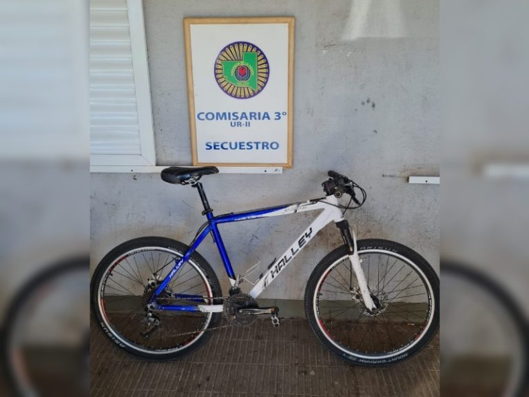 Personal de Comisaría Tercera recuperó una bicicleta robada y demoró a una persona en barrio Rucci