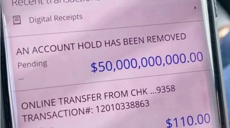 Estados Unidos: una pareja recibió U$S 50.000 millones en su cuenta bancaria por error