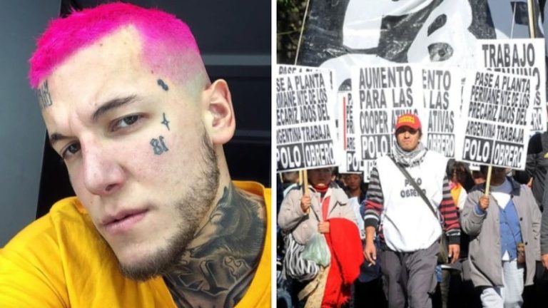 Alex Caniggia se quejó de una protesta del Polo Obrero: “Vayan a laburar…”