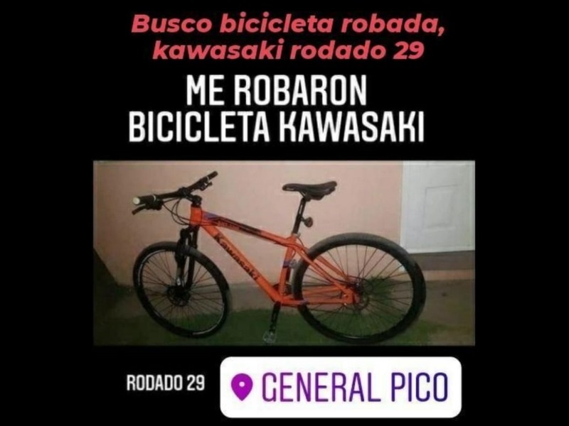 General Pico: Le robaron la bicicleta en barrio Roca y pide ayuda para recuperarla