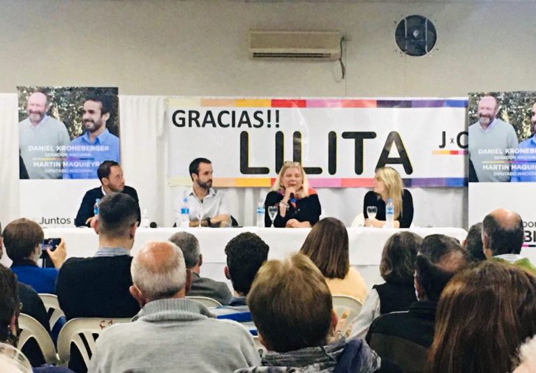 Lilita Carrió visitó Trenel para apoyar la candidatura de Maquieyra